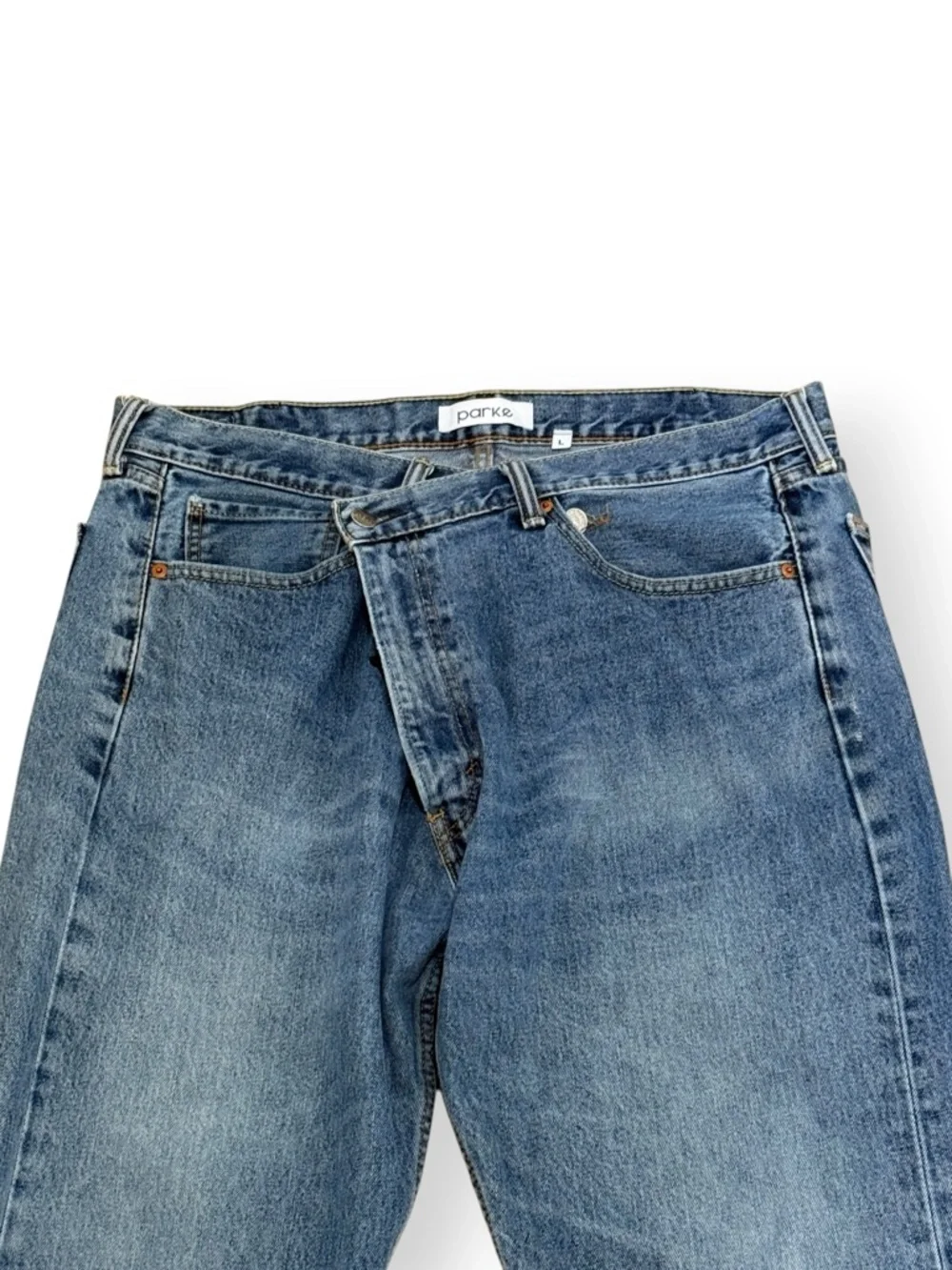 PARKE x Daily Drills Crossover Jean Large 31/32 Baggy Distressed - Picture 5 of 15